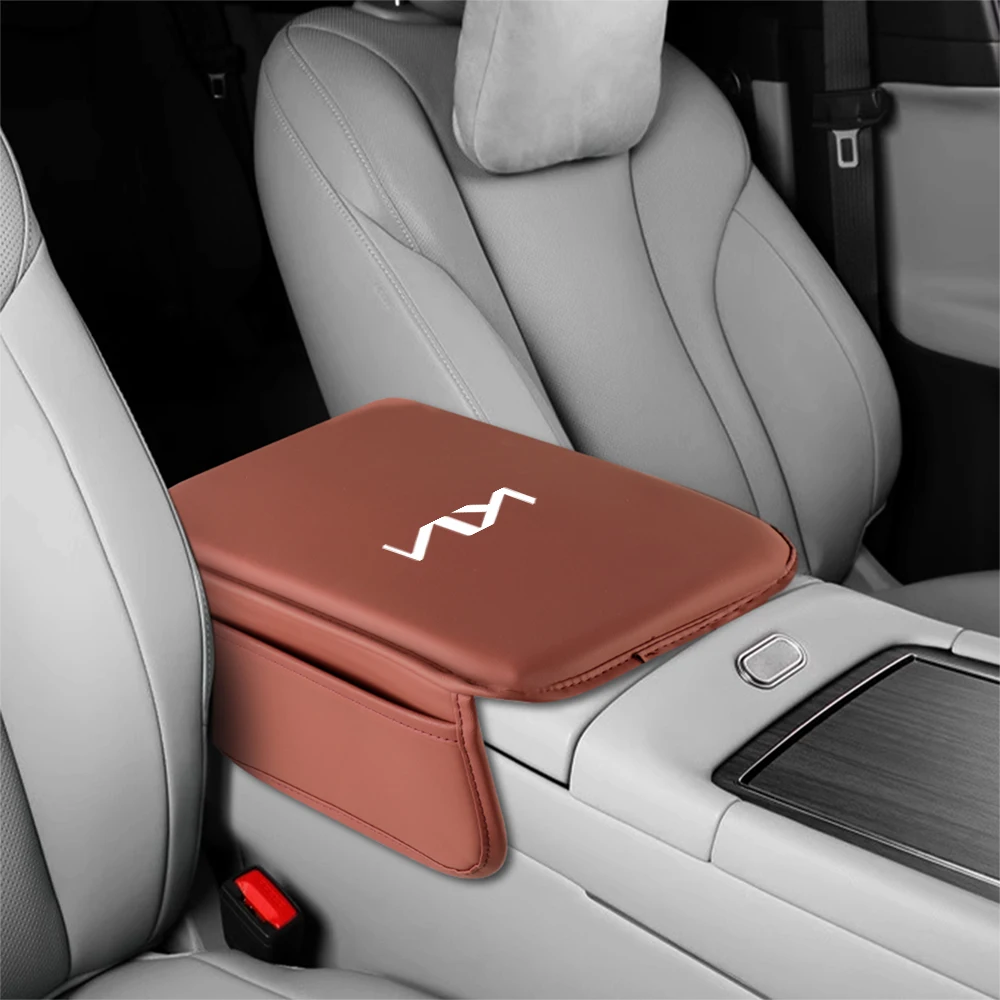 غطاء مسند ذراع السيارة من جلد البولي يوريثان وحدة التحكم المركزية وسادة حماية مسند الذراع لكيا سبورتاج Ceed سورينتو أوبتيما بيكانتو ريو سول K6