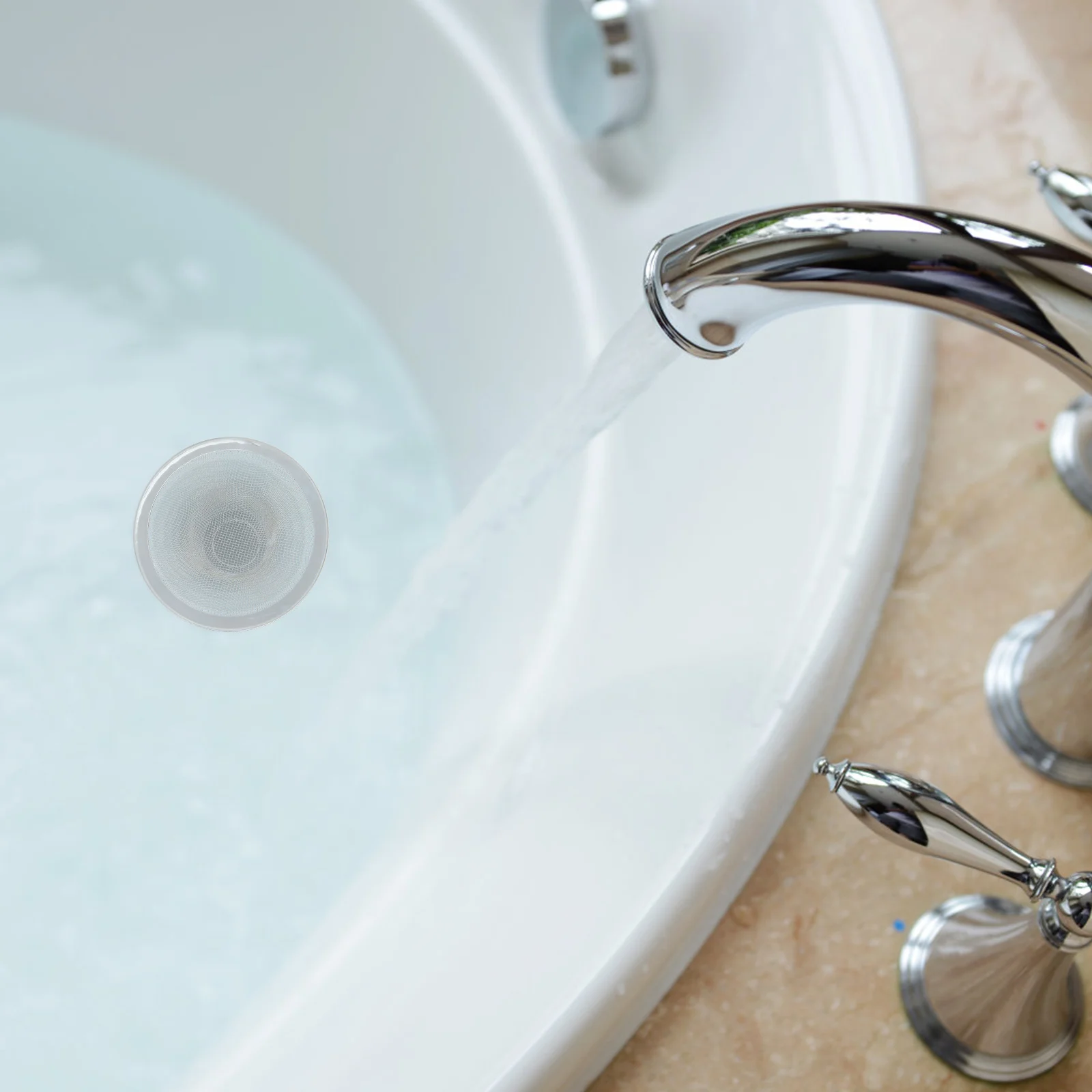 

4Pcs Stainless Steel Filter Thickened Hair Clogging Drain Mesh for Bathtub Shower Floor Drainage Tool Home Bathroom Accessory