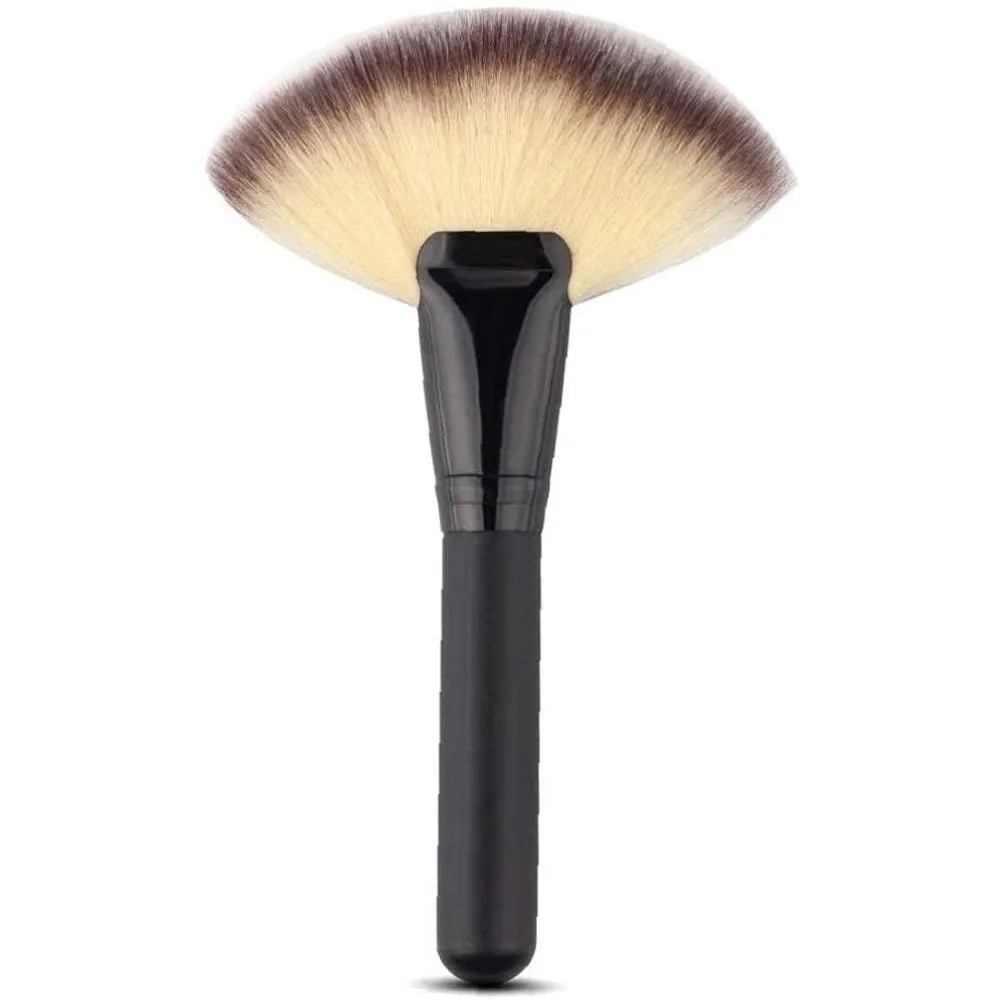 Large Fan Brush Set for Makeup Application and Face Brush Accessories