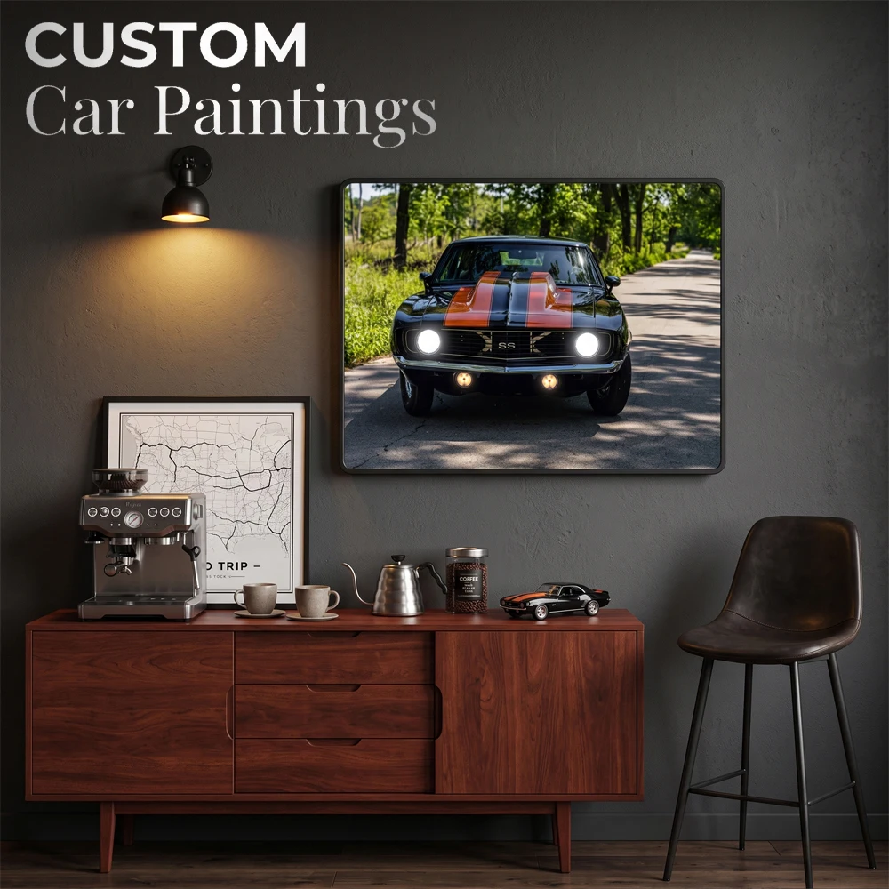 Customizable automotive art pieces that can be controlled via USB remote to change the color of the lights. Suitable for indoor