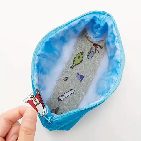 Japanese Moses Red Sea Noah's Ark Spot Creative Pencil Case Cute Large Capacity Portable Cosmetic Bag Pencil Bag for Kids Teens