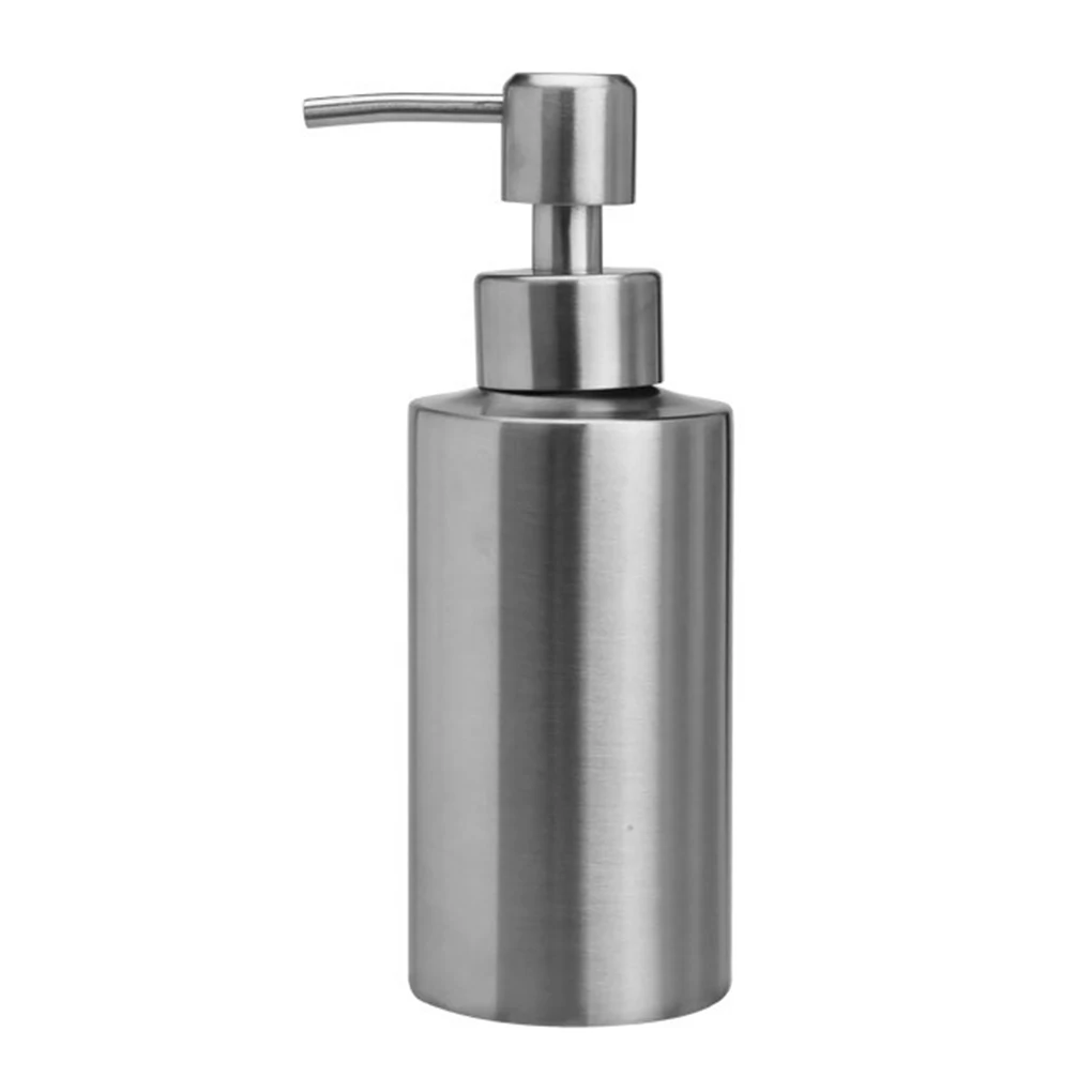 

Hand Wash Dispenser Anti-rust Replacement Washable Reusable Stylish Bathroom Countertop Bottle Accessories 20.5x5.5cm