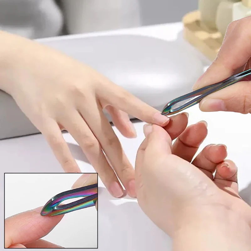 Cortaúñas coloridas para cutículas de uñas, alicates de tijera coloridos, producto para eliminar la piel muerta, herramienta de Arte de uñas transparente, herramientas para quitar la piel muerta