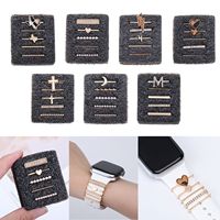 Charms For Apple watch band Ultra2 9 8 7 Diamond Jewelry Bracelet Accessories for samsung/Huawei watch 20/22mm strap Decoration