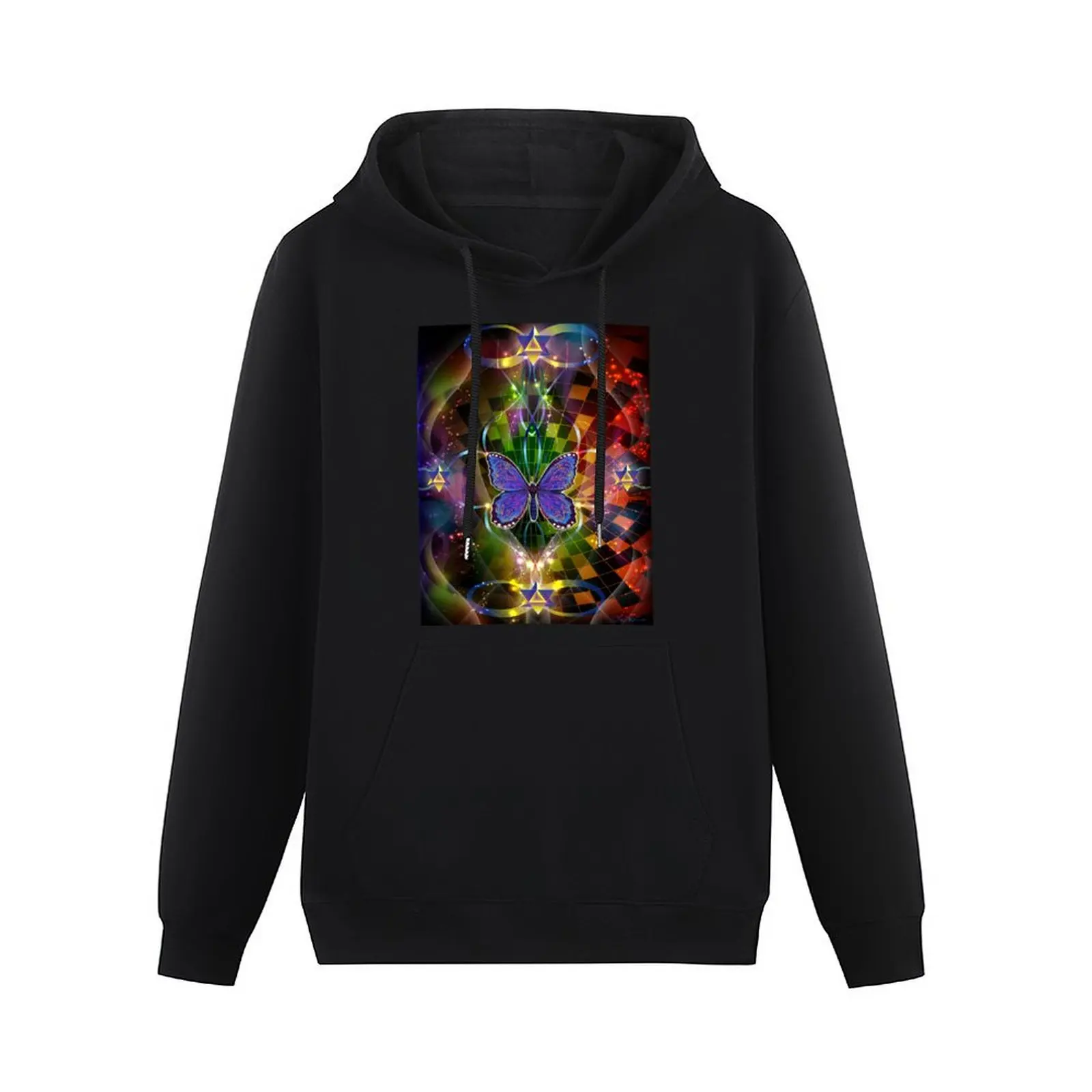 Multidimensional Transformation - Sacred Geometry Pullover Hoodie men clothing anime clothes hoodie oversize