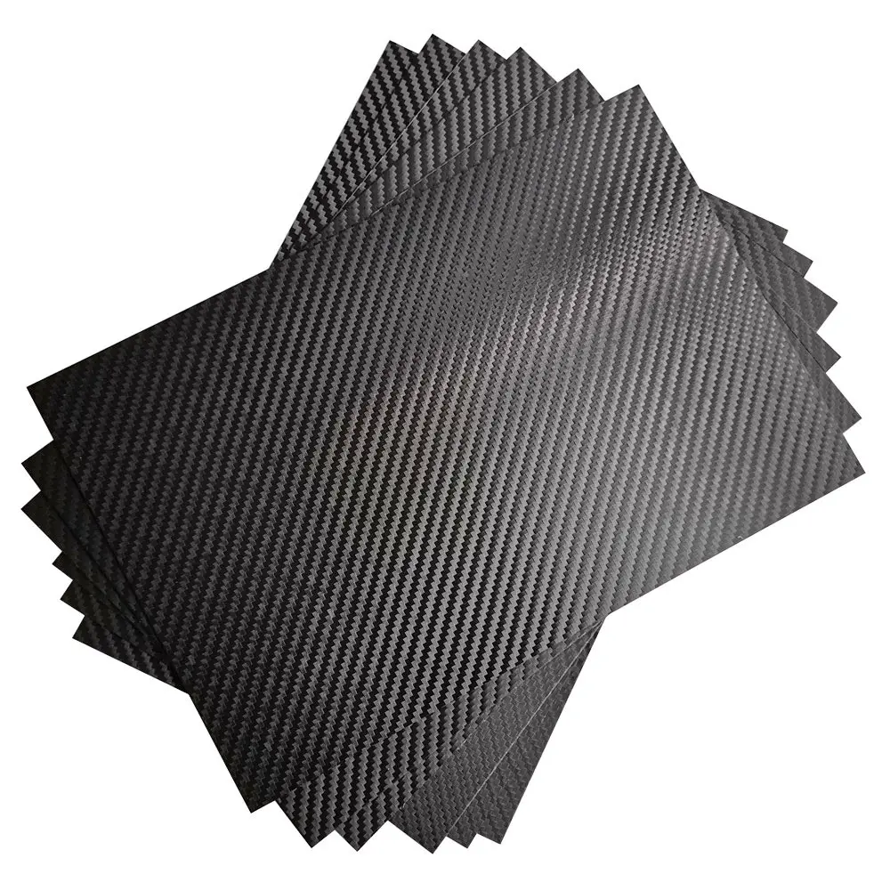 40X30CM 1.5mm Thick 6PCS  Carbon Fiber Pattern Thermoform Sheet For Holster Sheath Pouch Making DIY Material