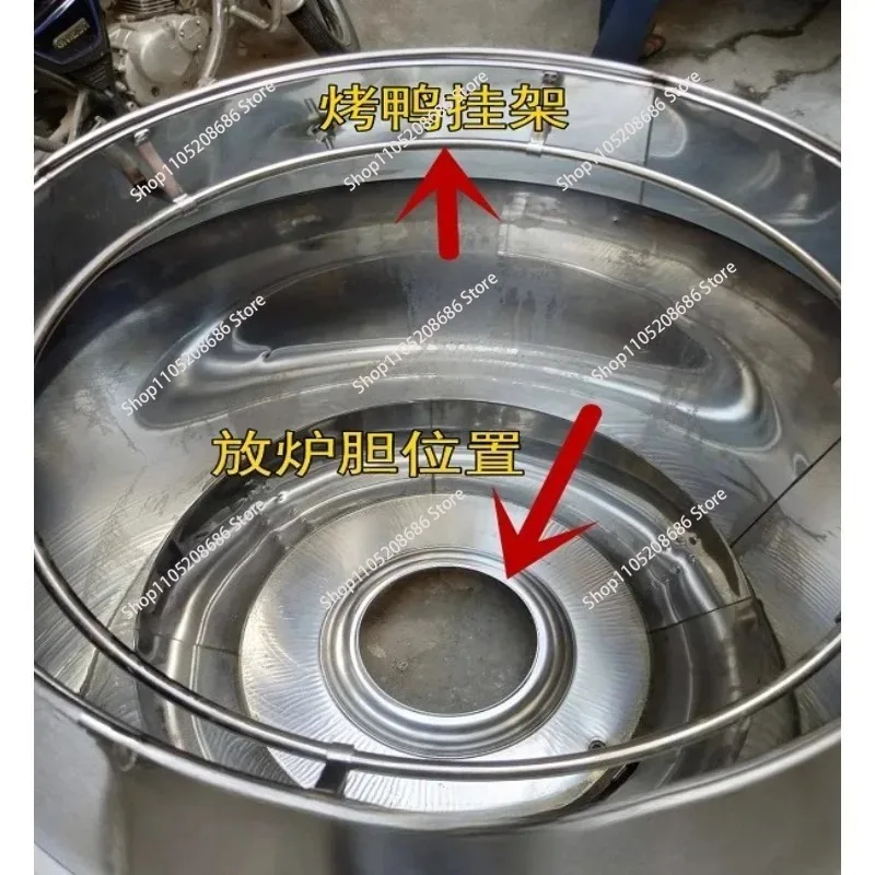 Vertical Charcoal Forno Stainless Steel Duck Chicken Oven Commercial Meat Roast Stove Goose Crispy Pork Belly Hanging Oven