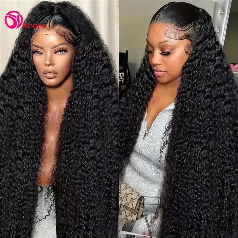 30 38 Inch Deep Wave Frontal Wig 13x6 HD Lace Frontal Wig For Women Brazilian 13x4 Water Wave Curly Lace Front Human Hair Wigs