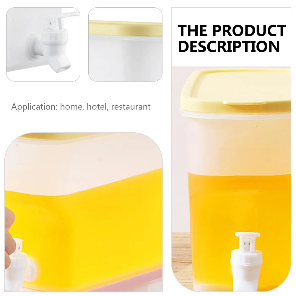 

1Pcs High Capacity Water Storage Bottle PP Material Lightweight Multifunctional Indoor Outdoor Use Faucet Home Hotel Restaurant