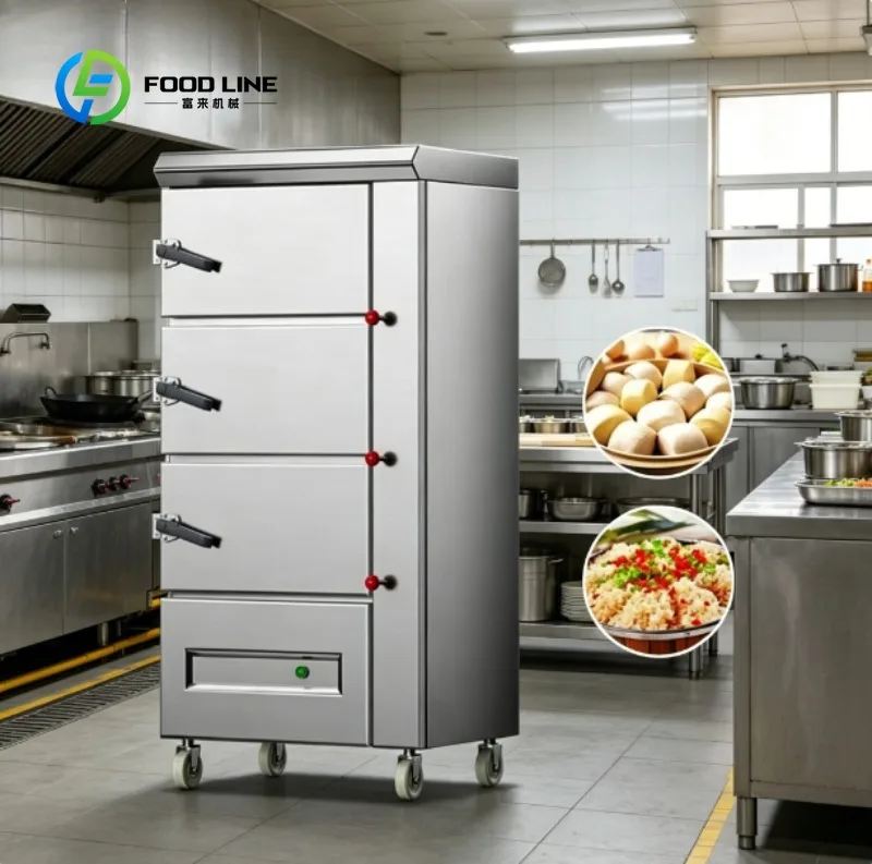 Commercial Electric Steam Cabinet Stainless Steel Food Cooking Equipment for Hotel Restaurant  8