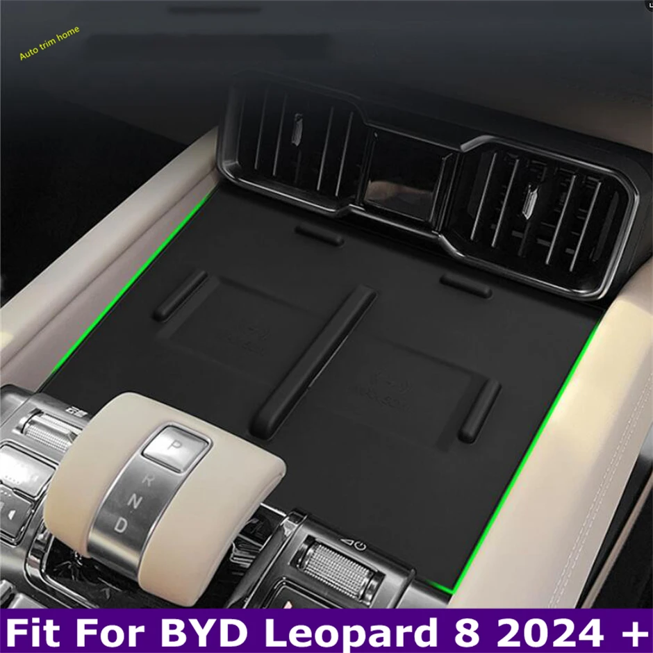 

Car Wireless Fast Charging Holder For BYD Leopard 8 2024 2025 Mobile Phone Charger Silicone Non-slip Anti-Skid Pad Silica Gel