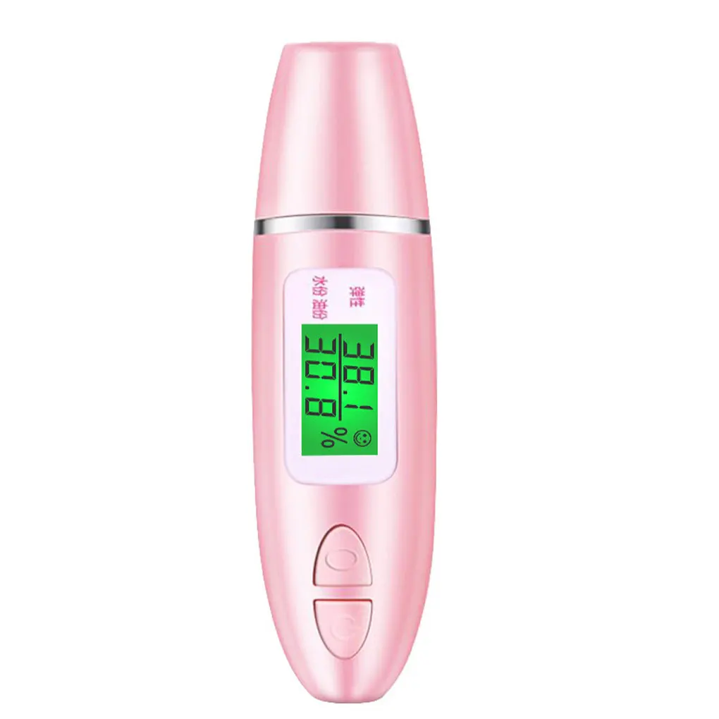 Humidimètre Portable avec écran LCD numérique, testeur de capteur de peau de précision, analyseur d'humidité du visage, d'eau et d'huile, testeur d'humidité de la peau