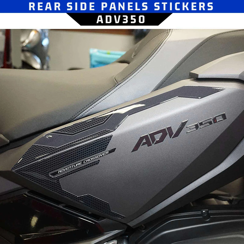 

3D Motorcycle Resin Epoxy Sticker Side guards rearTank Pad Anti Scratch Decal Non-slip TankPad For HONDA ADV350 ADV 350 2022