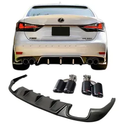 Labbro Spoiler Posteriore in Fibra Di Carbonio Dopo Il Diffusore Gola Posteriore Per Modelli Lexus GS250 GS300 2012 E 2017 GS350