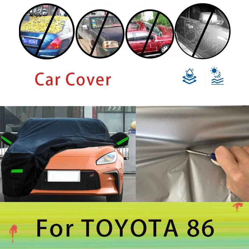 

For TOYOTA 86 Outdoor Protection Full Car Covers Snow Cover Sunshade Waterproof Dustproof Exterior Car accessories