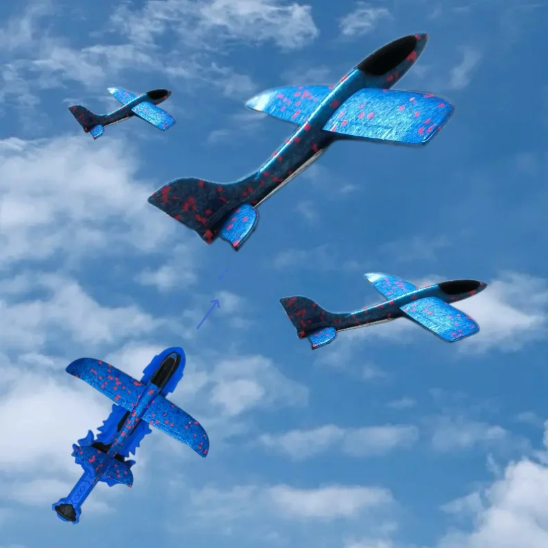 Ejection foam aircraft sword launcher glider outdoor sports toy gift