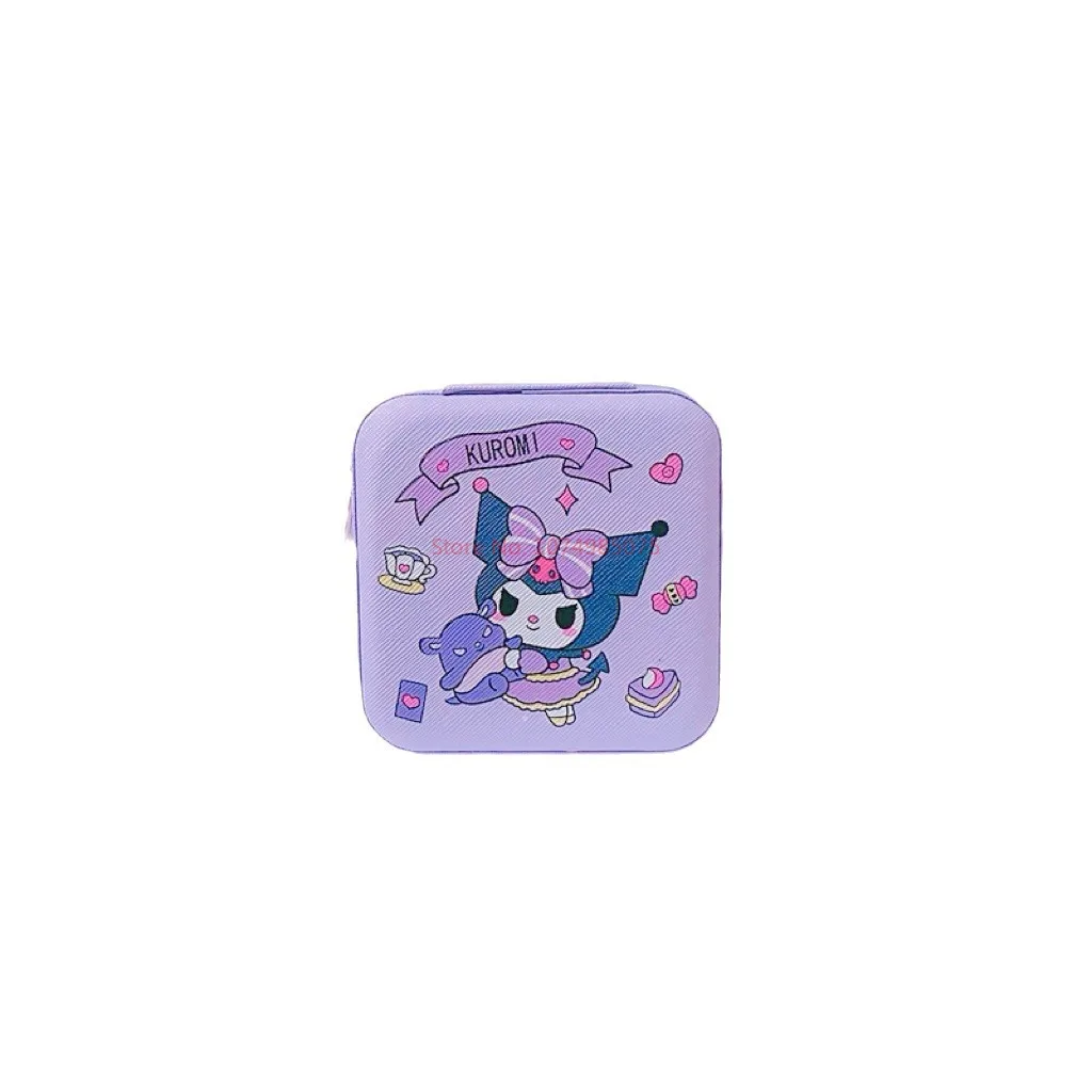 Imagem -06 - Sanrio Papelaria Caixa de Armazenamento Cute Girl Heart Jewelry Box Anel Brincos Colar Brincos Desktop Box Ferramentas de Armazenamento de Estudante