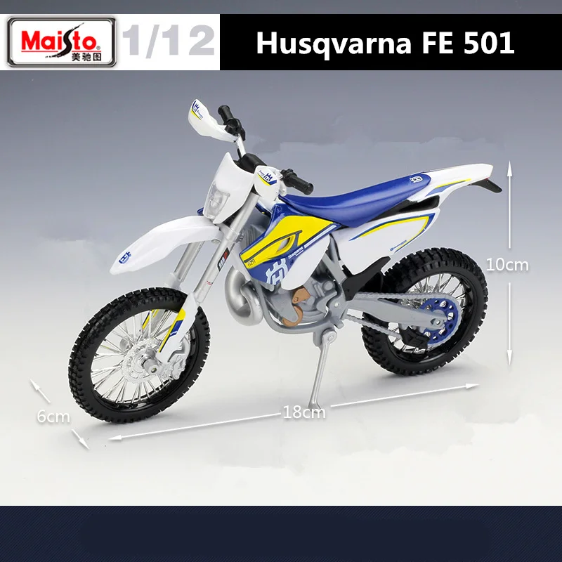 Maisto 1:12 Husqvarna FE 501 Alloy Cross-country Motorcycle Model Diecasts Street Racing Motorcycles Model Simulation Kids Gifts