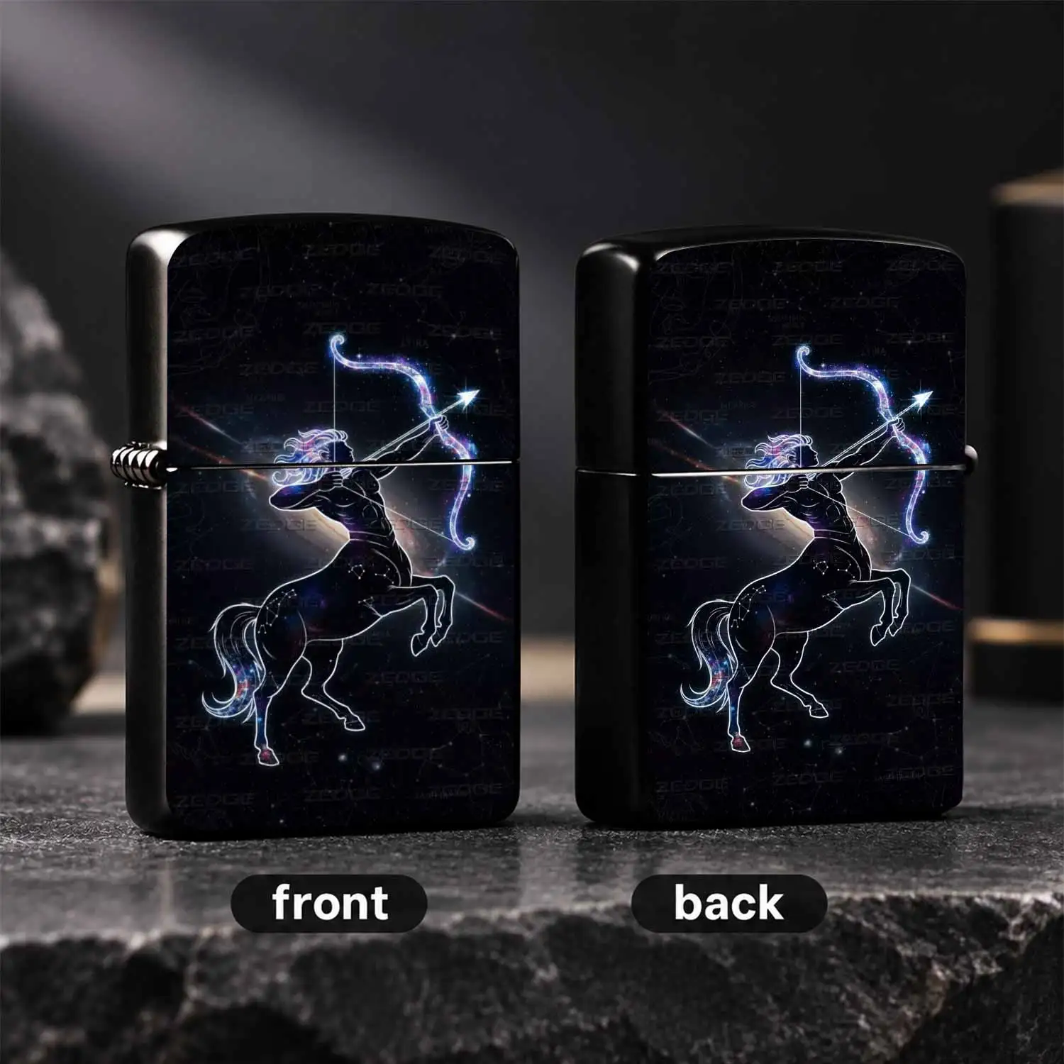 Creative Starry Sagittarius Themed Portable Igniter Suitable For Multiple Scenarios Including Outdoor Trips Daily Home Use And Office Settings Exquisite Clear Durable Pattern It Is A Wonderful Choice For Personal Use To Boost Atmosphere Or