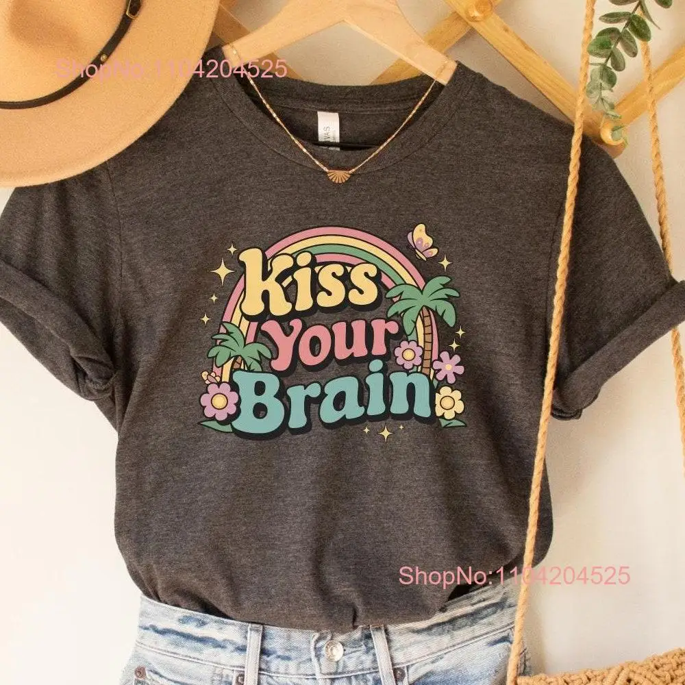 Teacher T Shirt Kiss Your Brain Appreciation Retro s Sped long or short sleeves