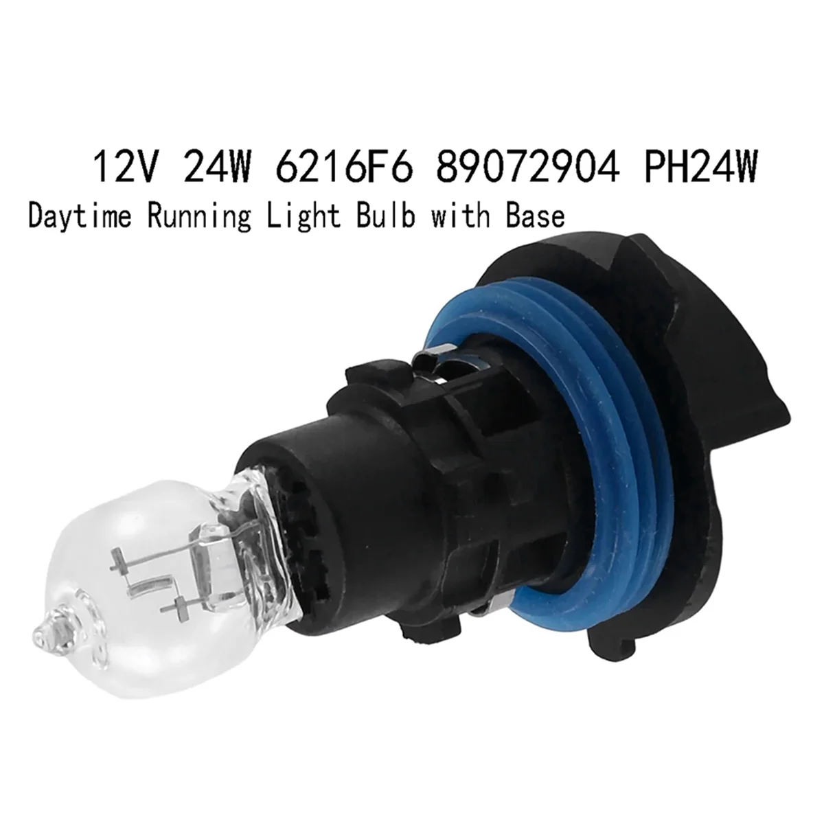 Bombilla delantera de circulación diurna para coche, luz con Base para Peugeot 3008, 5008, Citroen C5, 12V, 24W, 6216F6, 89072904, PH24W, 2 piezas