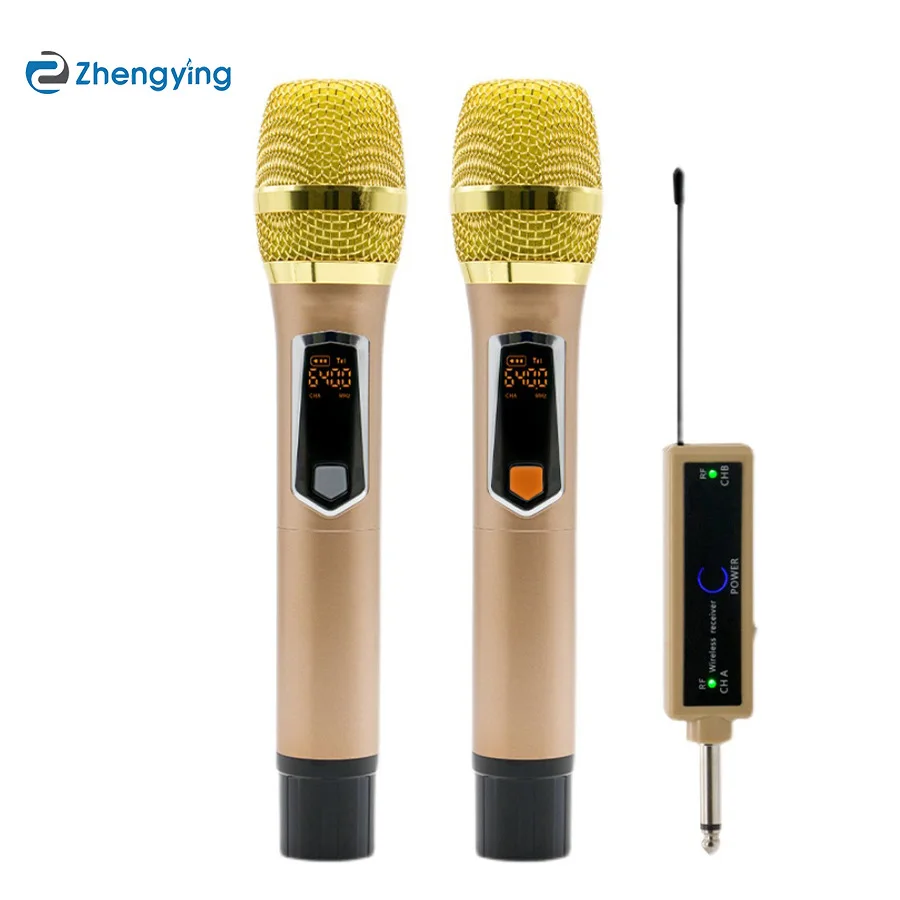 

One Drive Two Wireless Microphone U-segment for Karaoke Stage Speeches Wedding Performance Hip Hop Live Broadcast