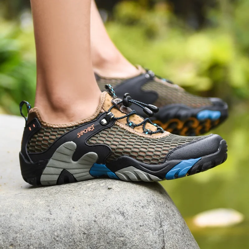 Water Shoes Men Women Outdoor Hiking Shoes Quick Drying Beach Aqua Shoes Travel Trekking Walking Climbing Sneakers