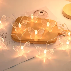 1.5M Butterfly LED String Lights Wedding Birthday Party Home Room Decoration Fairy Garland Curtain Kids Gift Battery Operated