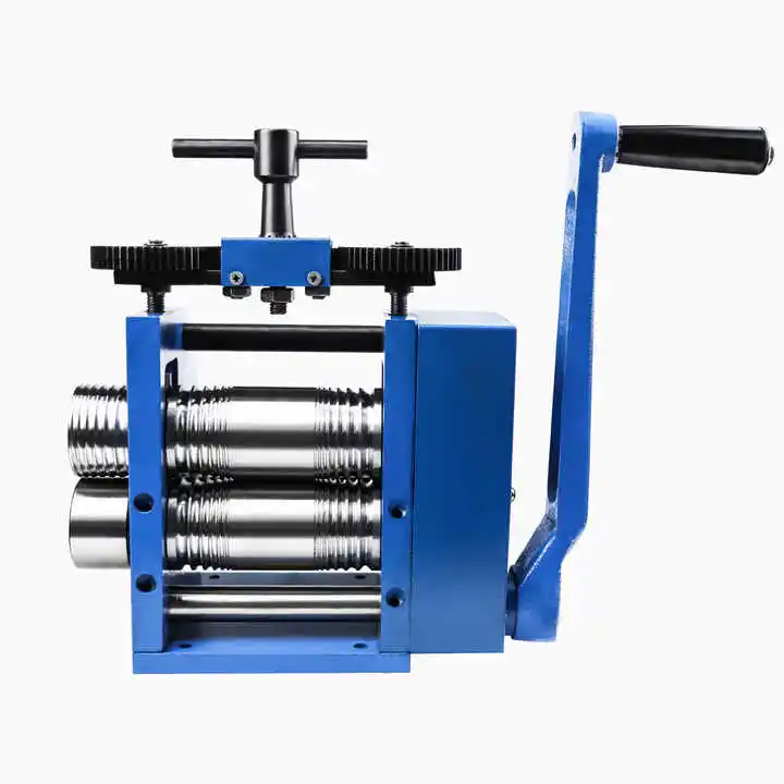 Jewelry Die Gold Wire Metal Bracelet Making Equipment Tool Gold Silver Rolling Mill Manual Semicircle Pattern Wire Roller Press