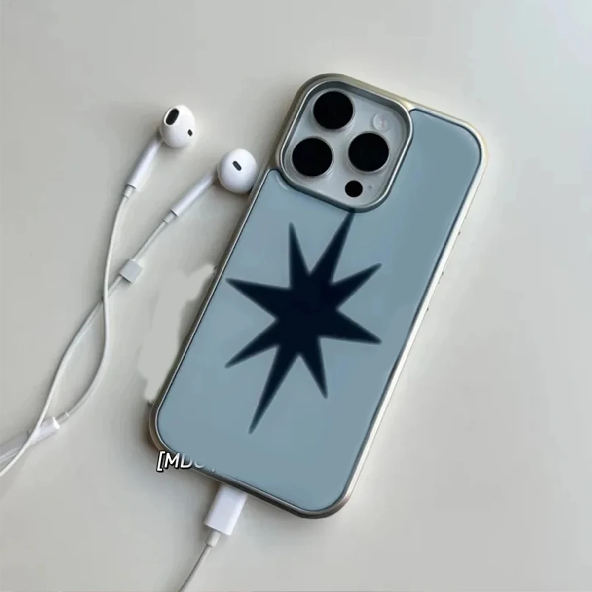 حافظة لهاتف آيفون 17 Air 16 E 15 14 13 12 11 Pro Max 7 8 Plus Y2K بتصميم متطور كوري من Blue Star