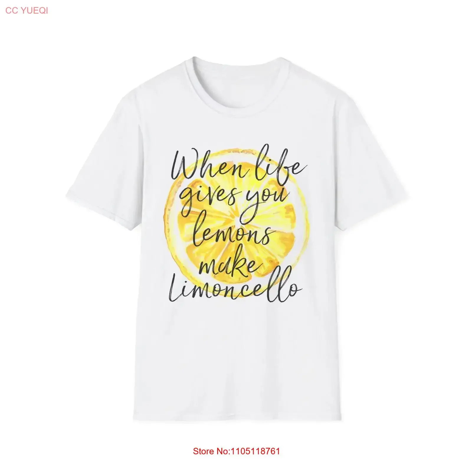 lemon make limoncello Women's T Shirt Female Top Birthday  vintage Washed graphic Top For Everyday Wear fashion Comfortable