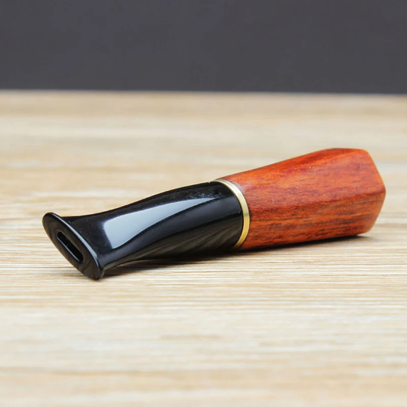 1Pcs Rosewood Cigar Holder Mouthpieces Wood Mouthpiece Tube Extended Mouth Filter Type Mouth