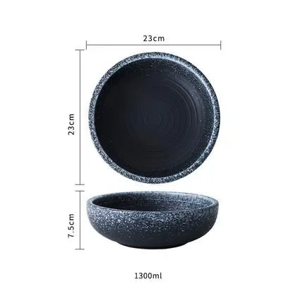 LingAo     Japanese ceramic fish basin, soup basin