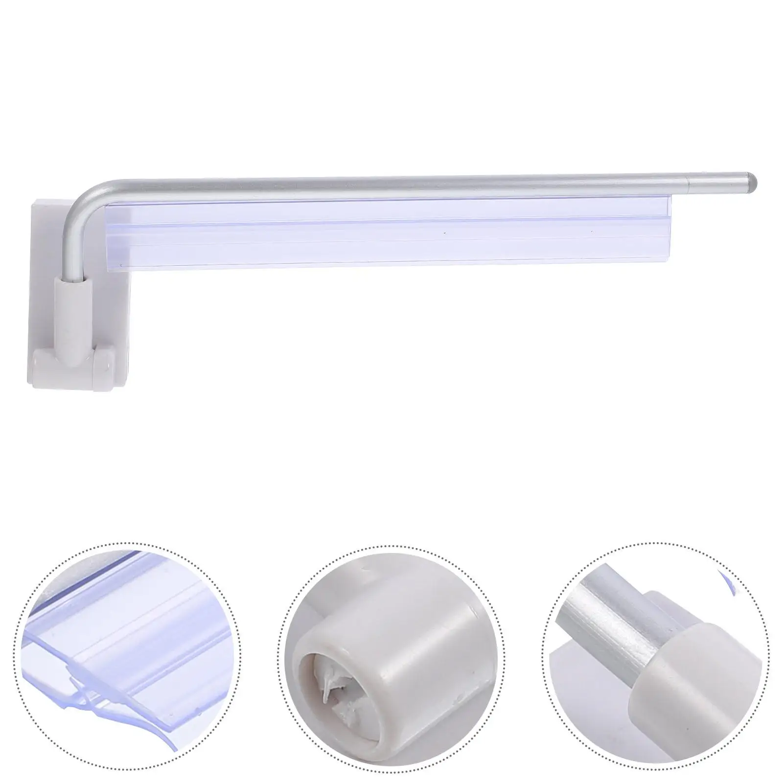 磁気サインホルダー 8.16 インチ幅透明アクリルストリップ白ポスタースタンドディスプレイフレーム棚ブラケットモール用