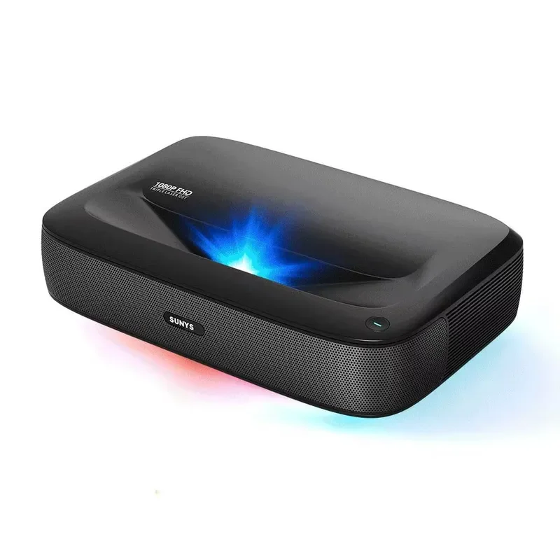 Yinzam H2 Mini 1080P Native UST Triple Video Projector, 4K MAX High Lumens MEMC 3D Android GTV Home Cinema Video