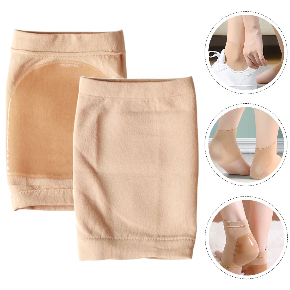 

1 пара удобных подтяжек для пятки, гибкая дышащая опора для ног для потрескавшихся увлажняющих прочных защиты пятки