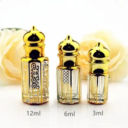 10pcs/lot 3ml 6ml 12ml Mini Empty Glass Perfume Bottles Dropper Essential Oil Bottles Vials with Glass Sticker