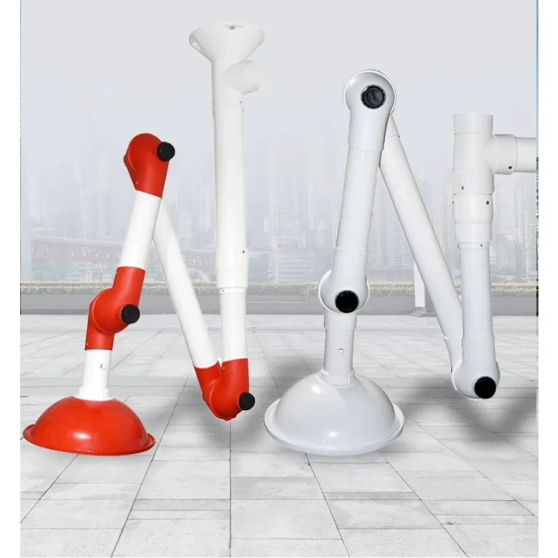 

Laboratory Fume Extractor Soldering Smoke Absorber Articulated Arm 360 Degree Adjustable Ventilation Fan for Workshop Home