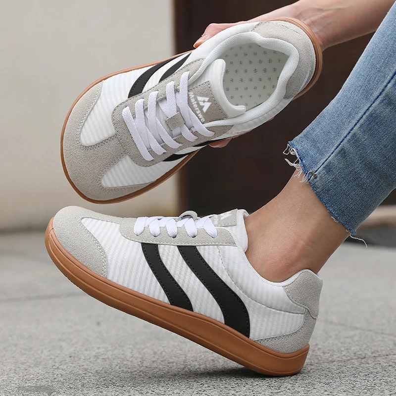 Große Größen Herren Hochwertige Casual Sneakers Unisex Breite Zehenpartie Barfußschuhe Leichte Dünne Sohle Pendel-, Geh- und Laufschuhe – Detail 7