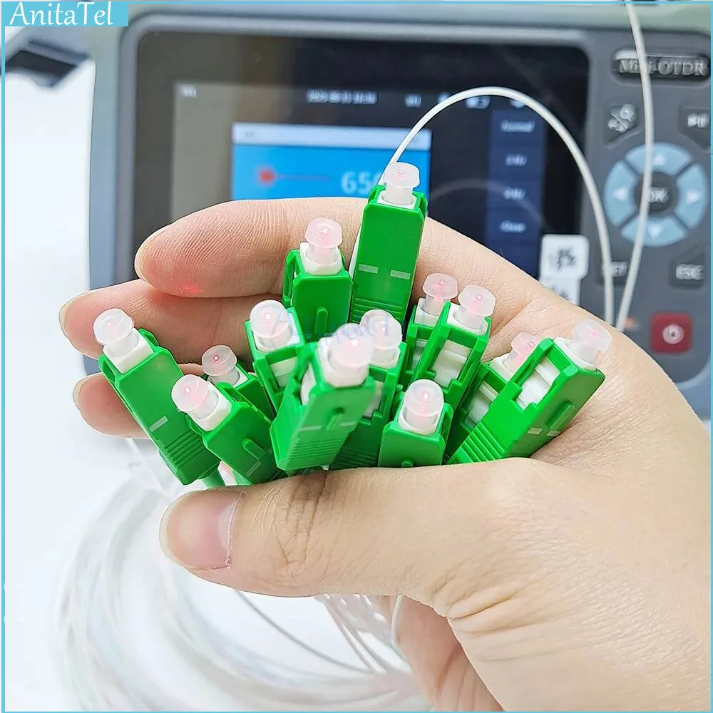 5Pcs 1X2 1X4 1X8 1X16 1X32 PLC 0.9Mm 1M SC/APC Optic SM Single Mode G657A1 PVC FTTH Fiber Optical Splitter