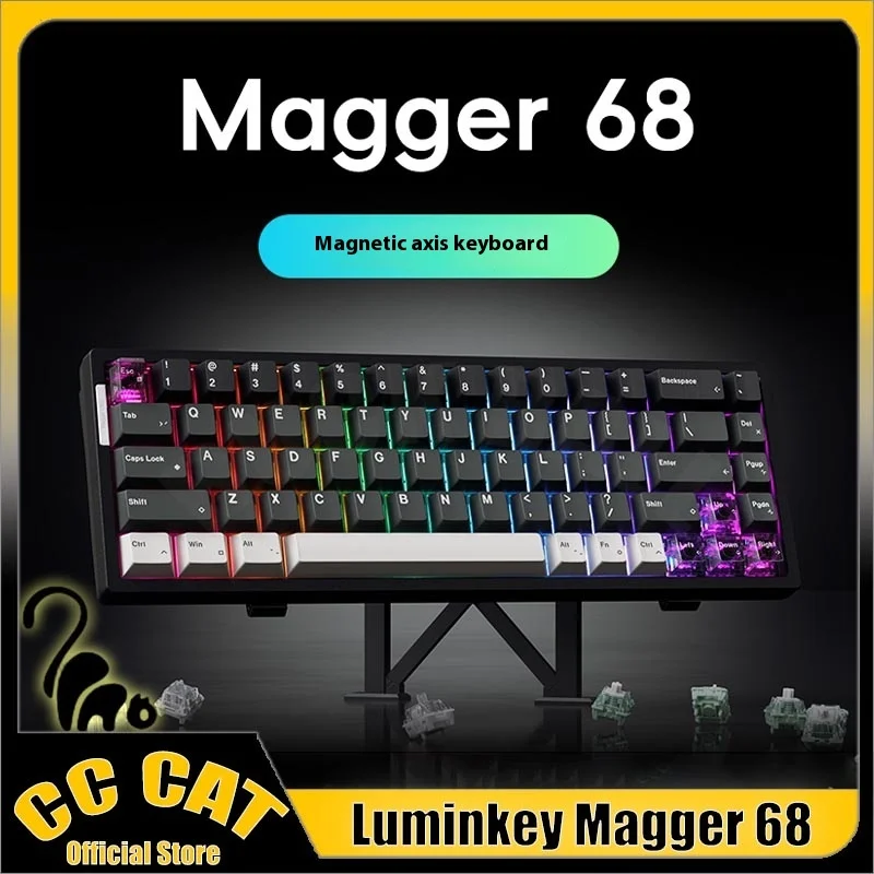 

Luminkey Magger68 Plus Механические клавиатуры с магнитным переключателем 8k Проводные клавиатуры с низкой задержкой Пользовательская игровая клавиатура с быстрым триггером
