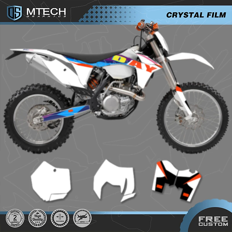 

DSMTECH Motorcycle Graphics Background for KTM 2012 2013 EXC 2011 2012 SX SXF 125 250 300 450 Decals Stickers Kits 006