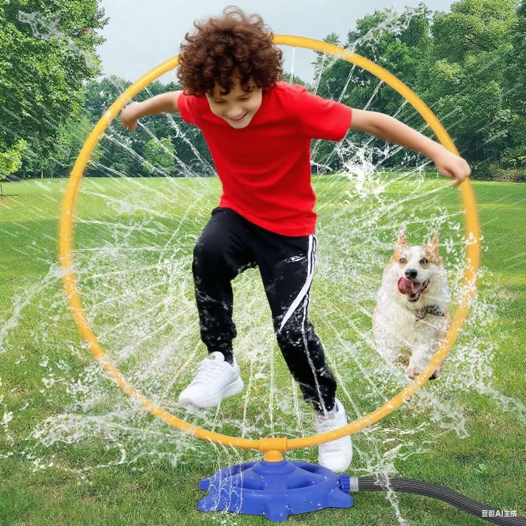 الرش رذاذ الماء اللعب 360 الدورية الأطفال اللعب رذاذ وسادة الشاطئ في الهواء الطلق لعبة سبلاش الحديقة الفناء الخلفي حديقة الاطفال حمام اللعب #3