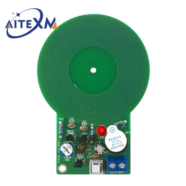 JS-60 Zestaw do samodzielnego montażu wykrywacza metali Zestaw elektroniczny DC 3V-5V 60mm Bezdotykowy moduł płytki czujnika DIY Część elektroniczna Wykrywacz metali