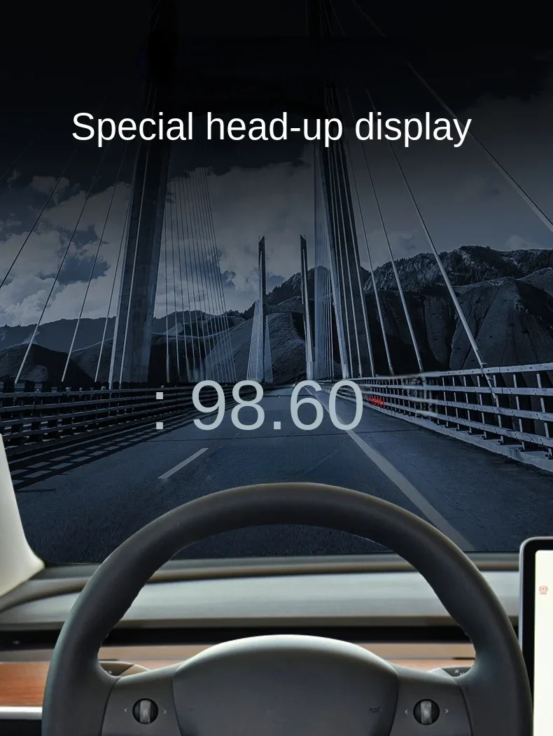 For Tesla MODEL3 Y X S Head-up Display HUD Speed Code Meter Projector