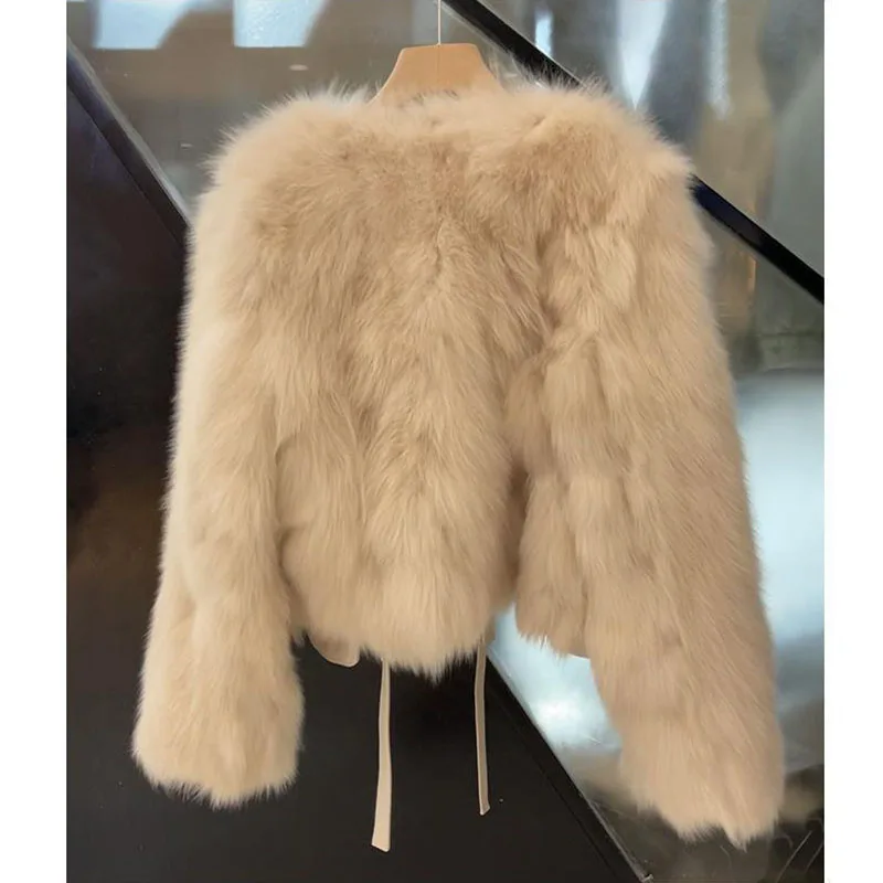 Imitation Fox Fur Women's Short fur Coat 2024 Autumn Winter New Female Korean Version Of Joker Jacket With Thick Overcoat