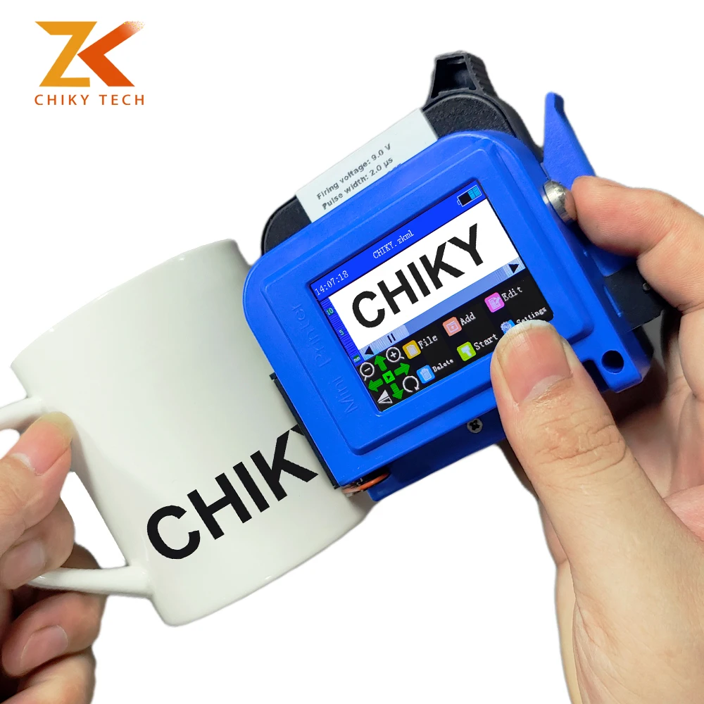 ZK1692s I Inch Multipurpose Tij Small Solvent Thermal Mini Portable Handheld Inkjet Printer