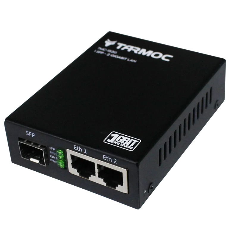 

Tarmoc Media Converter Switch FO 2 SFP and 2 RJ-45 Gigabit TMC-1S2G