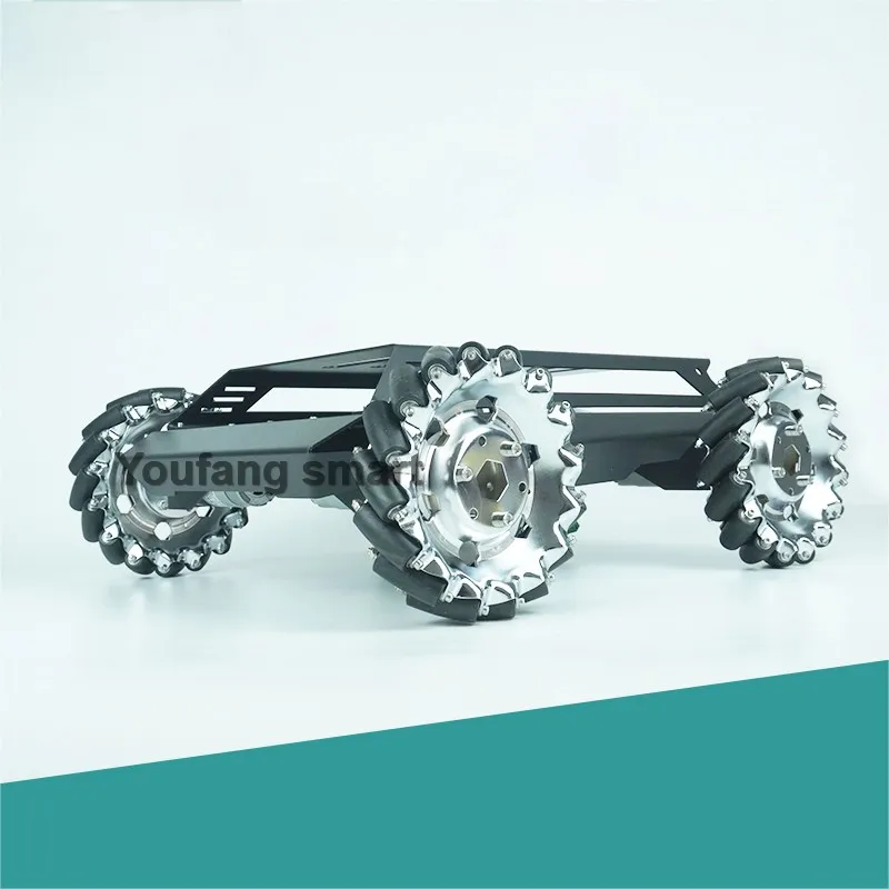 80 kg Last, robustes Metall-Auto-Chassis, 152 mm Mecanum-Rad-Trolley, omnidirektional, V5Max, mobiler Roboter für Arduino-Roboter, DIY-Kit – Detail 7