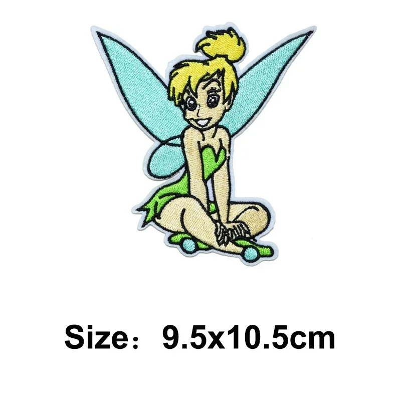 Disney Mermaid Mulan Princess Patch for Children Embroidery for diy Iron Clothing on Patch on Bag for Clothes Custom patches